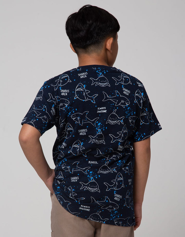 Aero Splash Shark Area Boys T-Shirt