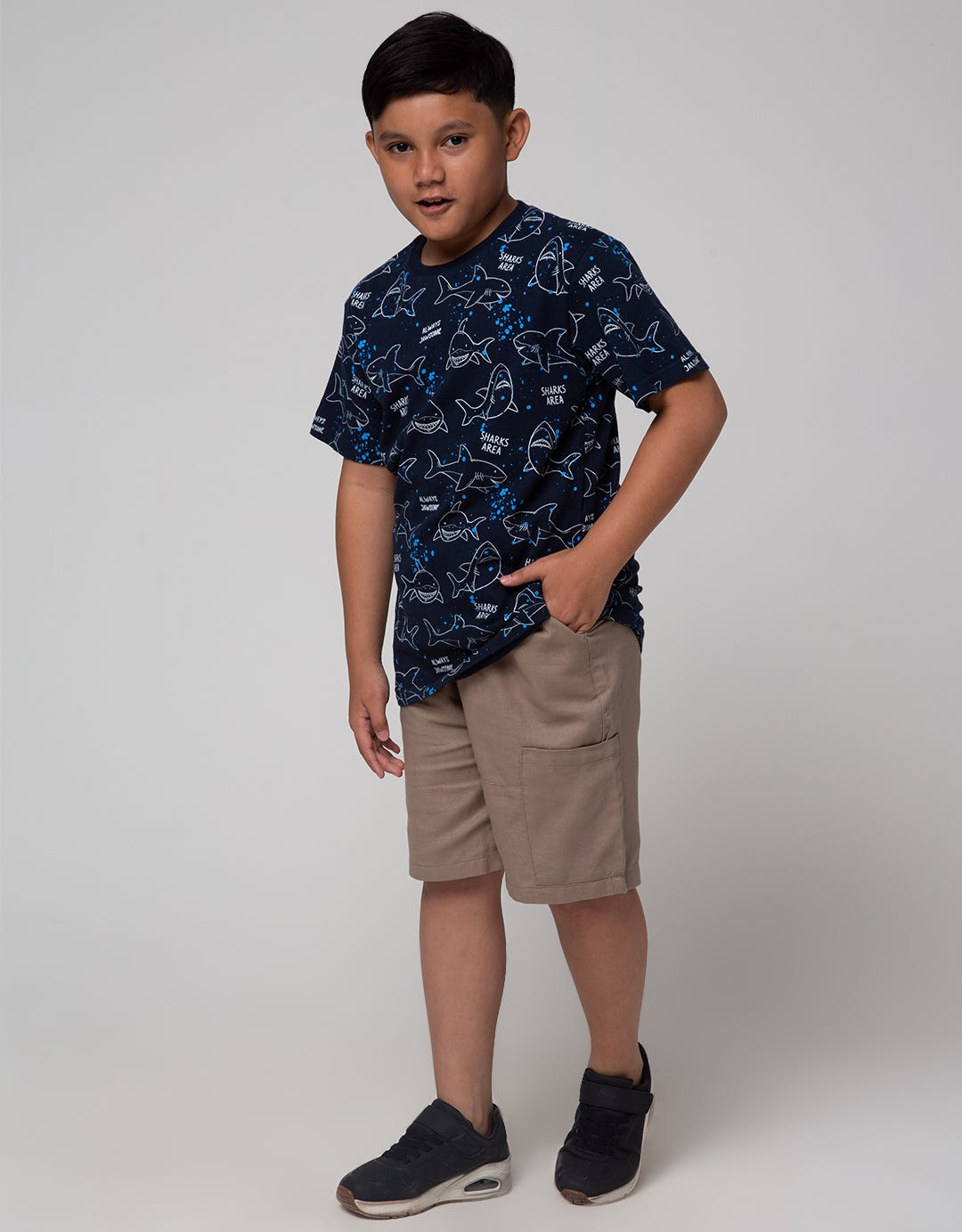 Aero Splash Shark Area Boys T-Shirt