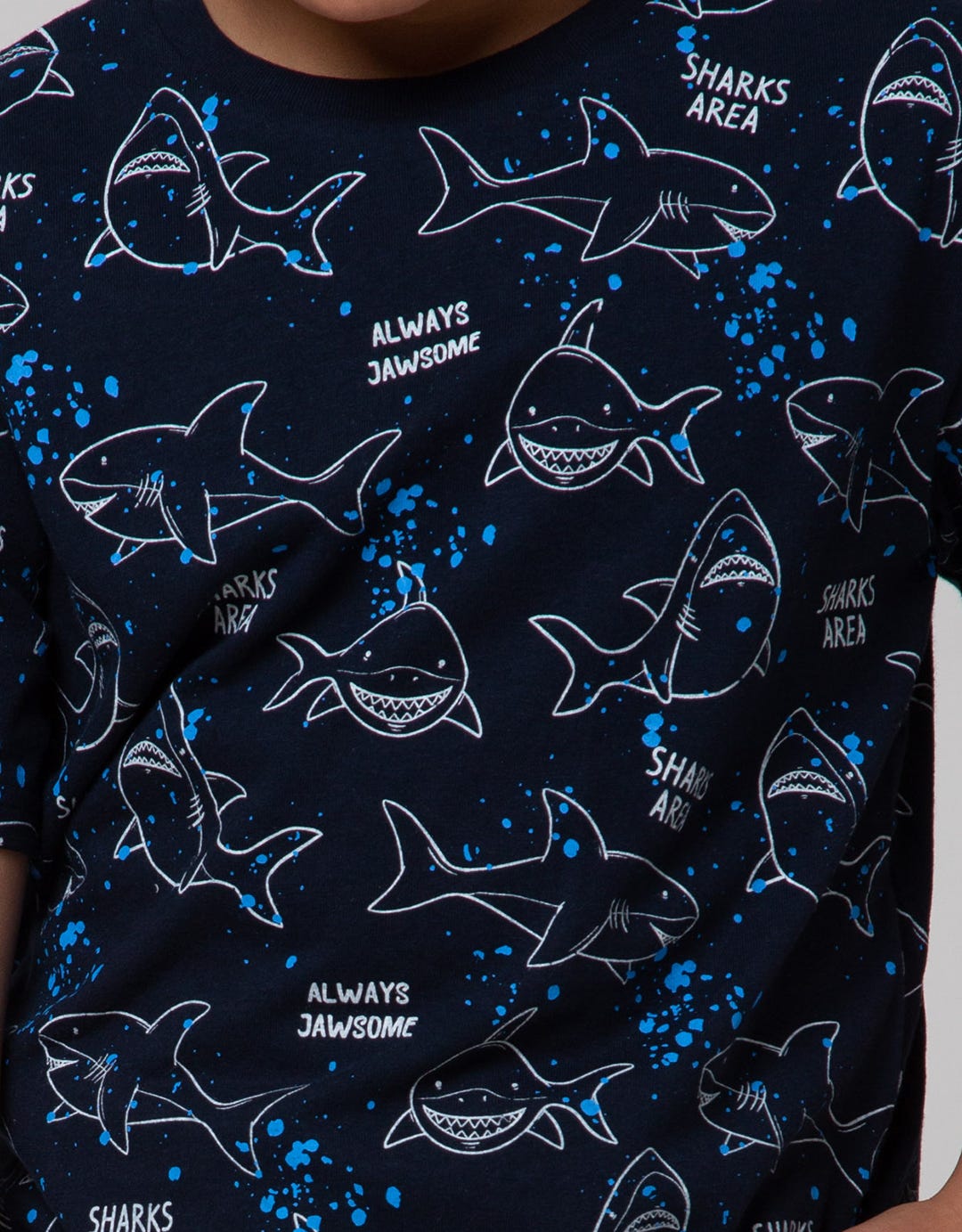 Aero Splash Shark Area Boys T-Shirt