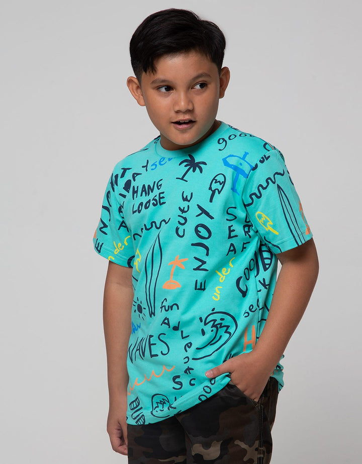 Aero Grafity Surf Wave Boys T-Shirt