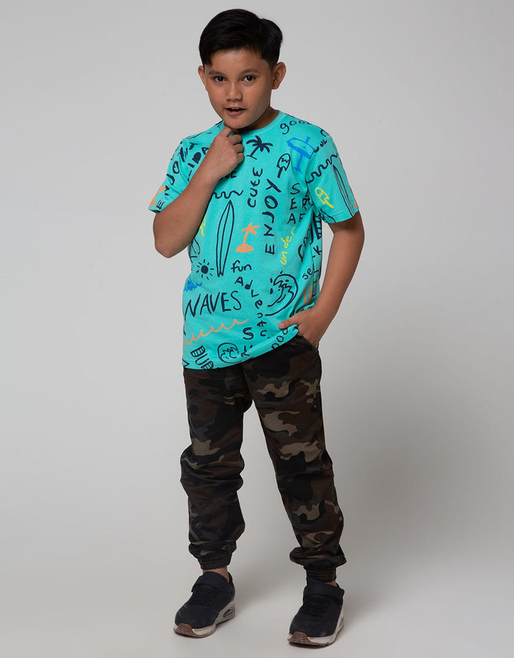 Aero Grafity Surf Wave Boys T-Shirt