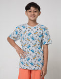Aero Short Sleeve T-Shirt Print Shark Cary Surfboard