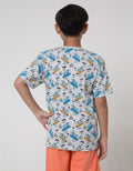 Aero Short Sleeve T-Shirt Print Shark Cary Surfboard