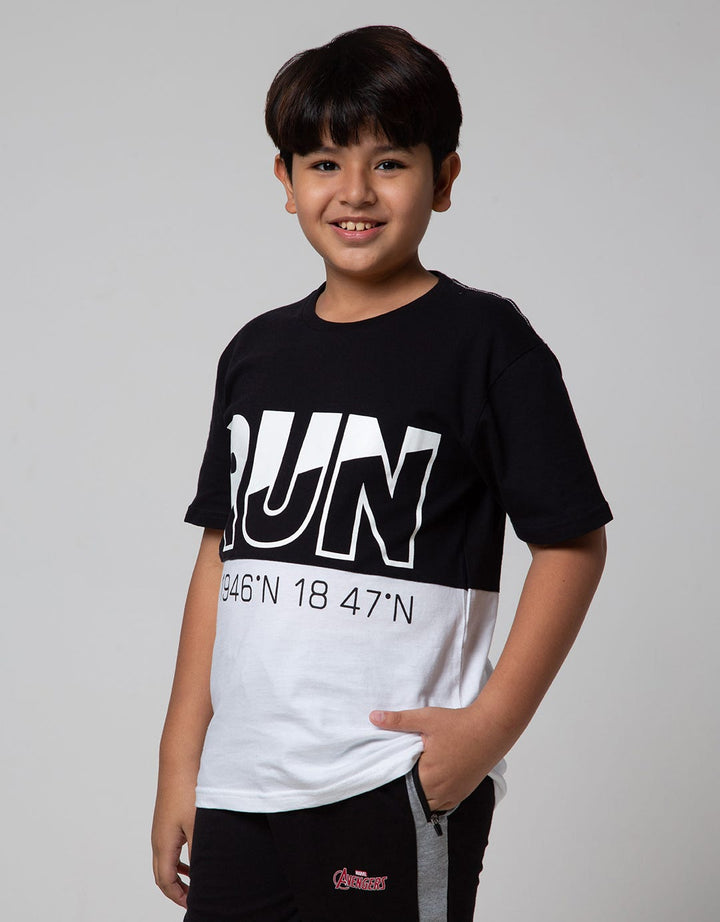 Aero Run Komb Print Boys T-Shirt
