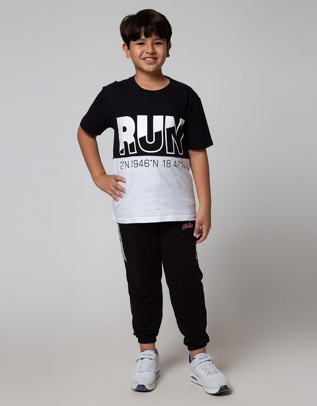 Aero Run Komb Print Boys T-Shirt