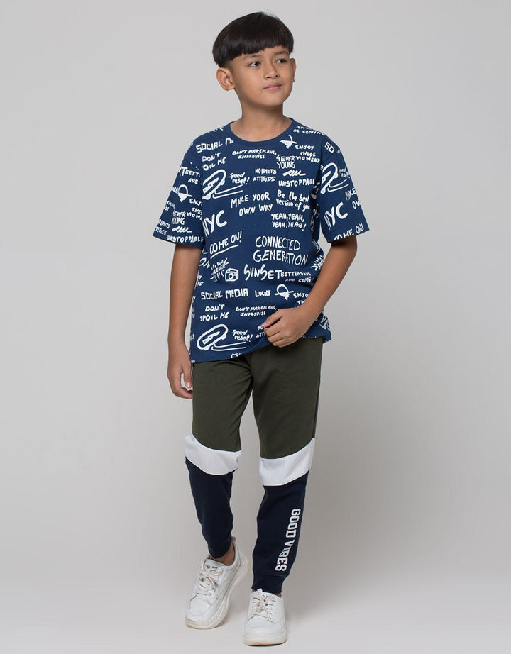 Aero Short Sleeve T-Shirt Print Wording Be The Best