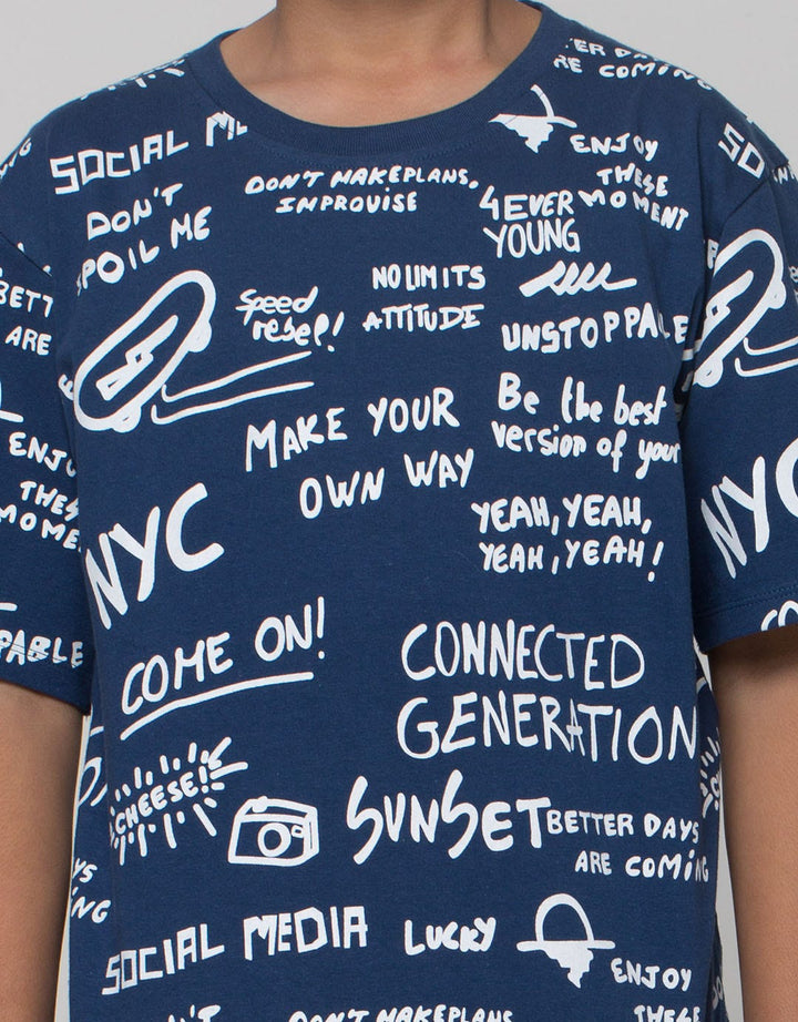 Aero Short Sleeve T-Shirt Print Wording Be The Best