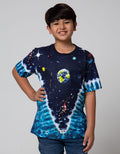 Aero Short Sleeve T-Shirt Print Tie Dye Planet