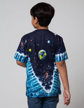Aero Short Sleeve T-Shirt Print Tie Dye Planet