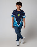Aero Short Sleeve T-Shirt Print Tie Dye Planet