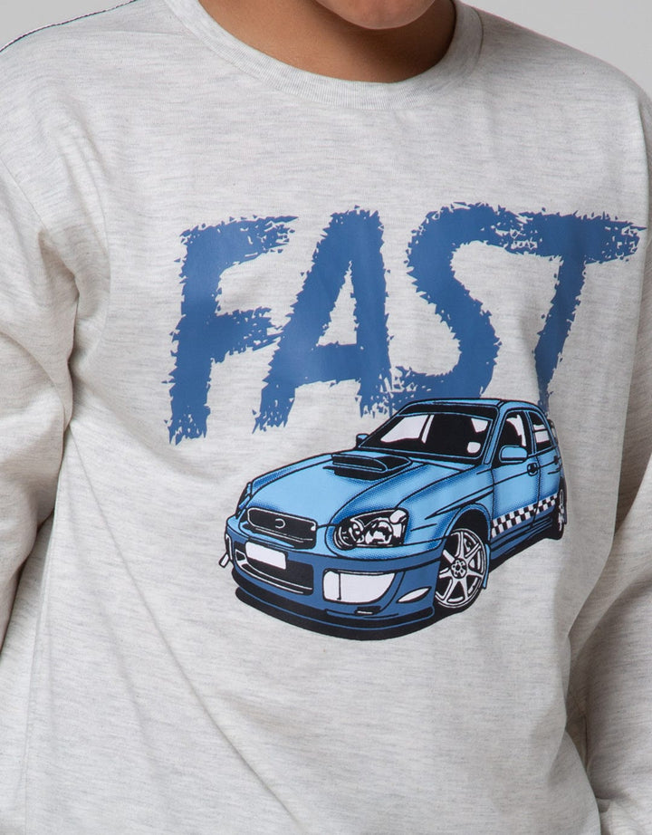 Aero Fast Car Print Boys T-Shirt