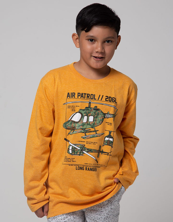 Aero Helicopter Print Boys T-Shirt