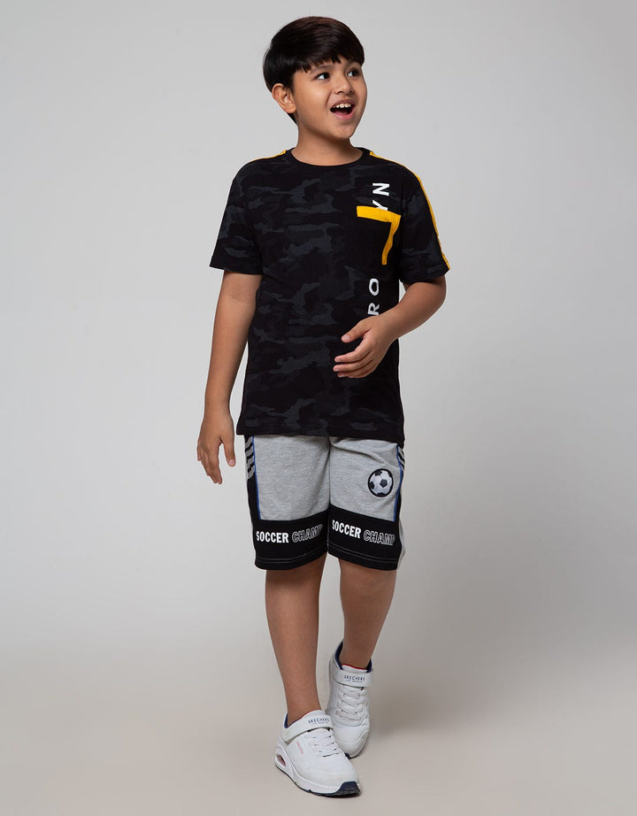 Aero Soccer Print Boys Shorts