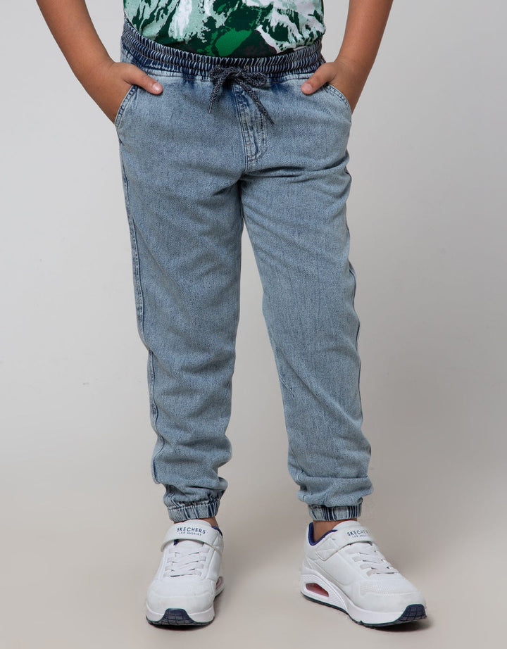 Aero Bleach Denim Boys Jogger Pants