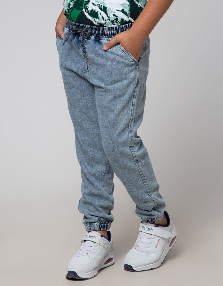 Aero Bleach Denim Boys Jogger Pants