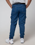 Aero Long Pants Denim Cargo Pockets