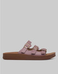 ST. YVES SANDAL SLIPPER TRIPLE STRAP BUCKLE FQ15 WANITA