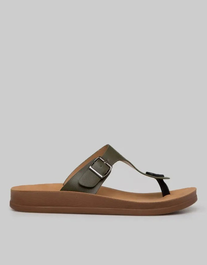 St. Yves Buckle Sandal Flip Flops Wanita