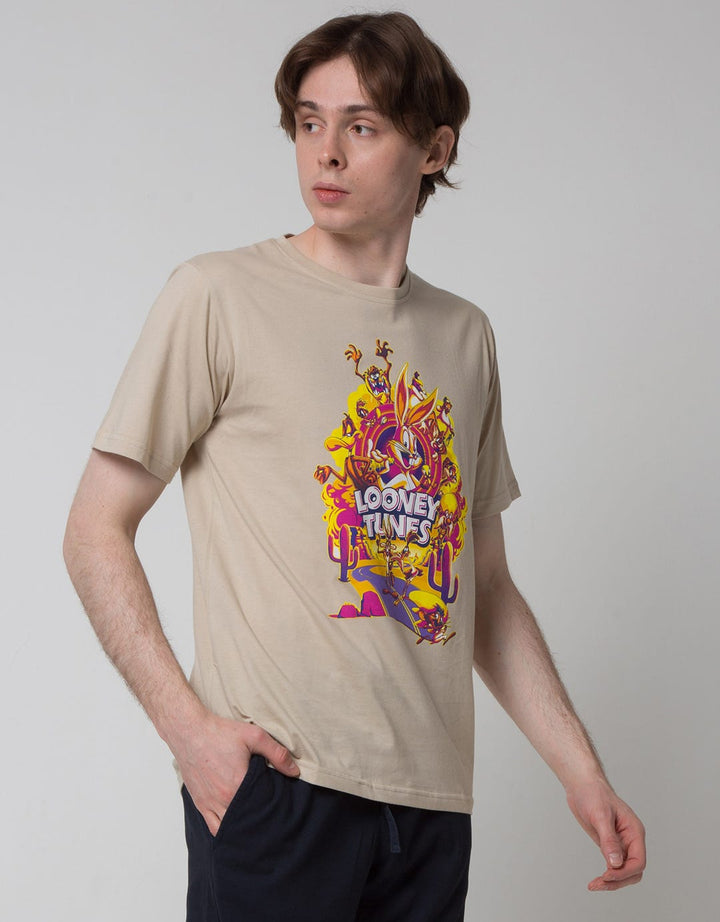 T Zone Warner Bros Short Sleeve T-Shirt Print Wb 100Th Anniversary 4