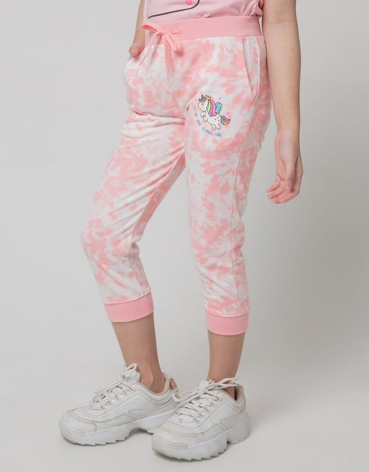 Little M Jogger Tie Dye Unicorn