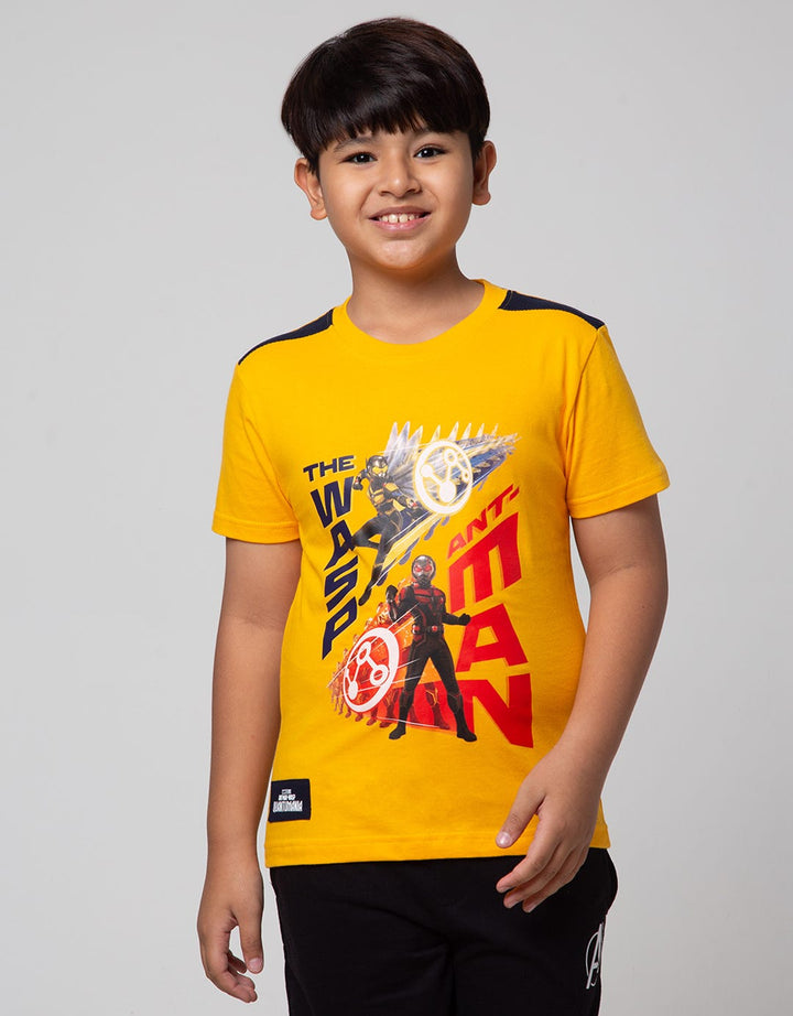 Marvel Short Sleeve T-Shirt Print Antman The Shoulder Combination