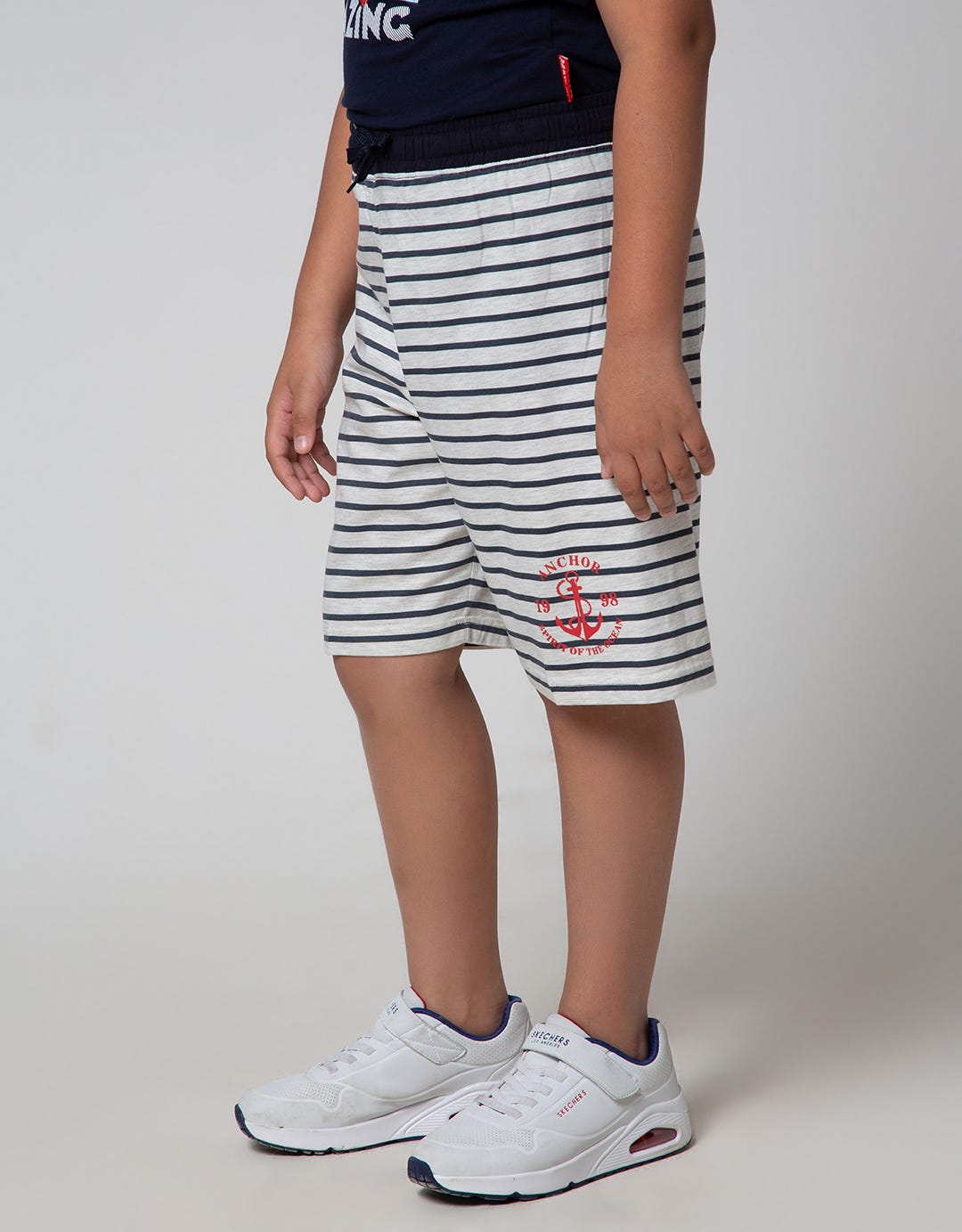 Aero Short Pants Print Tade Little Stripe On Red