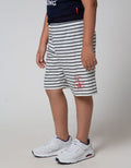 Aero Short Pants Print Tade Little Stripe On Red