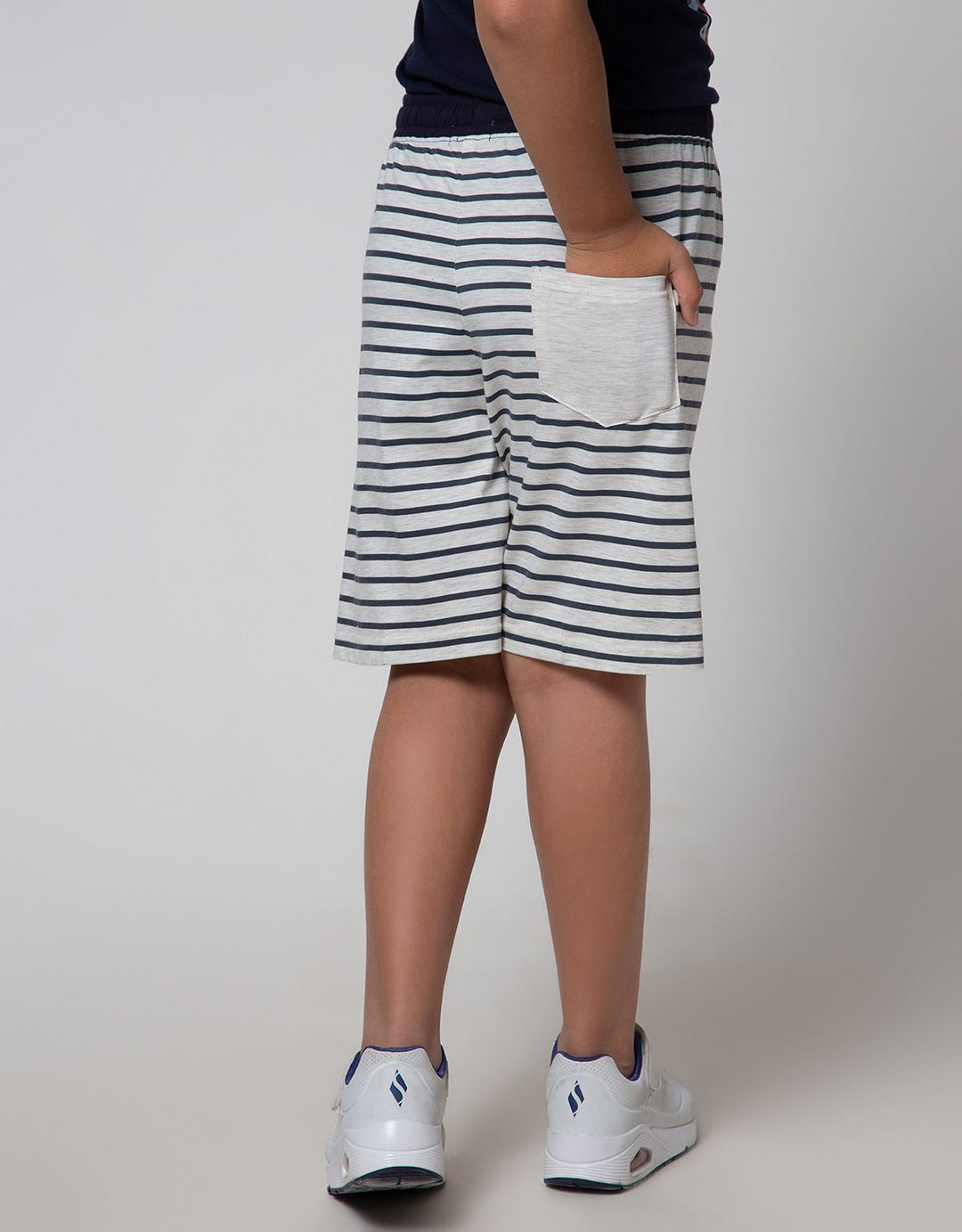 Aero Short Pants Print Tade Little Stripe On Red