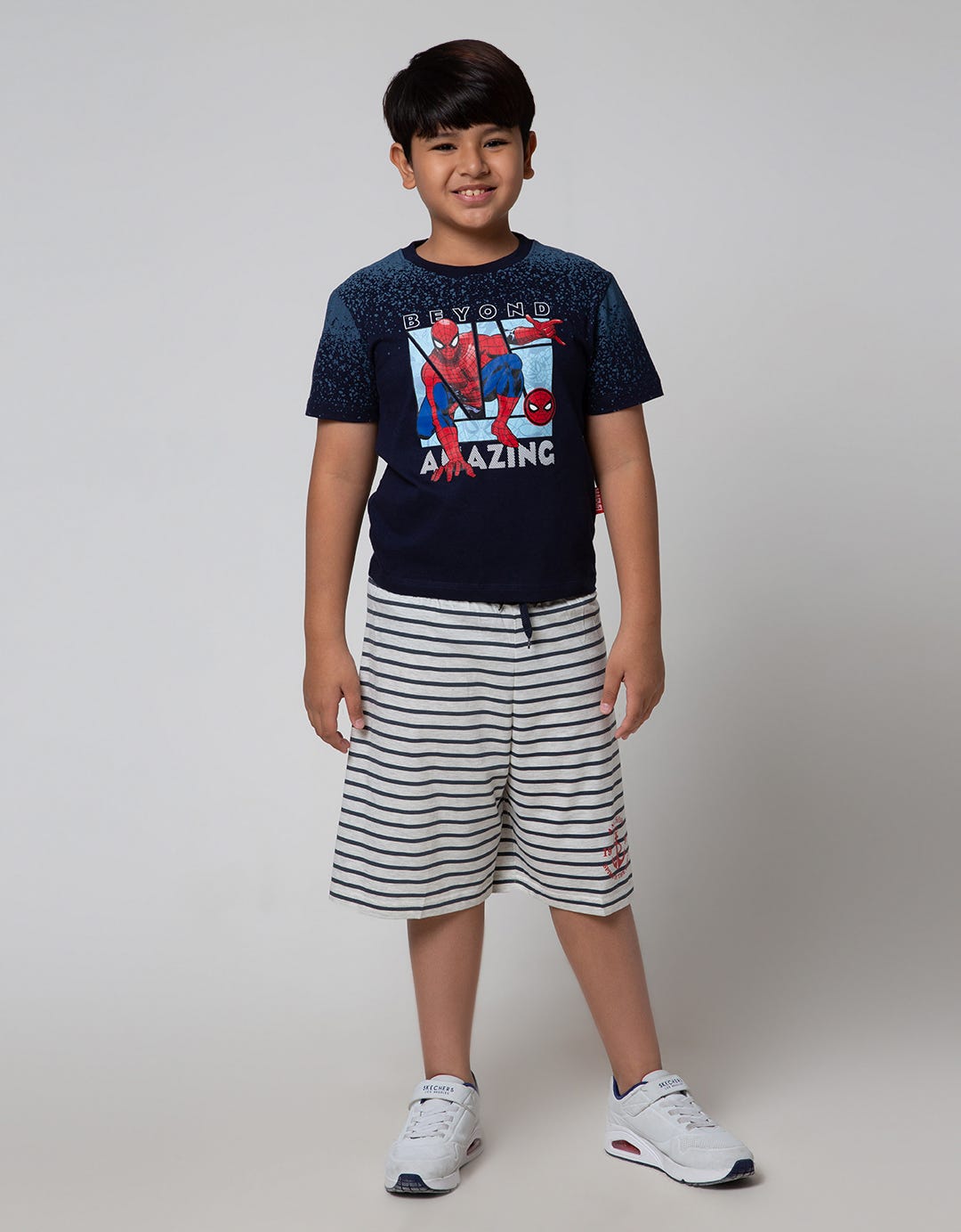 Aero Short Pants Print Tade Little Stripe On Red