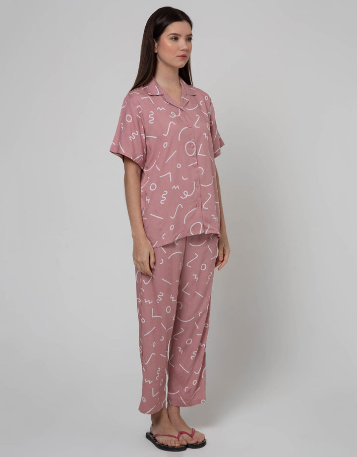 Nevada Long Sleeve Pyjama Pants Memphis Minimalis