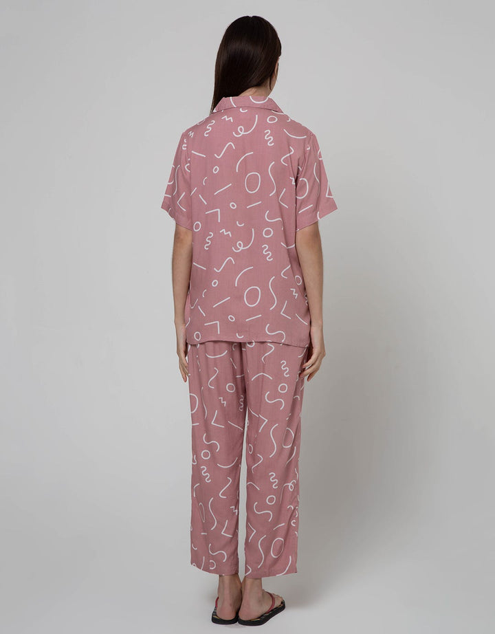 Nevada Long Sleeve Pyjama Pants Memphis Minimalis
