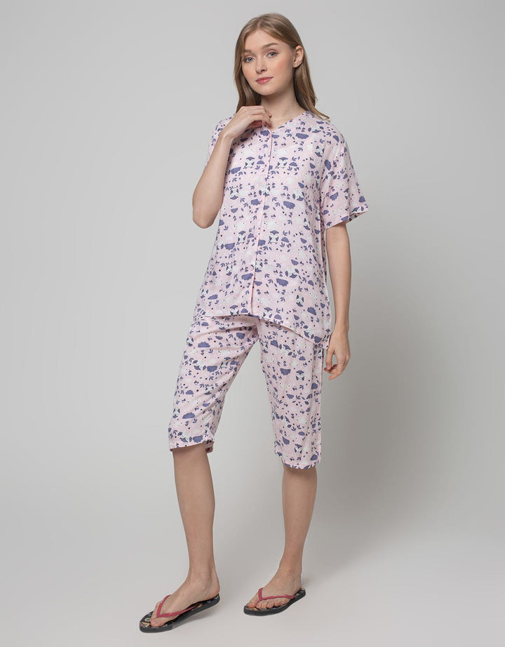 Nevada Short Sleeve Pajama Capri