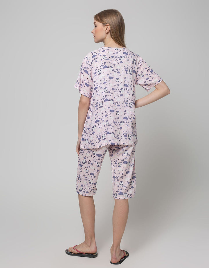 Nevada Short Sleeve Pajama Capri