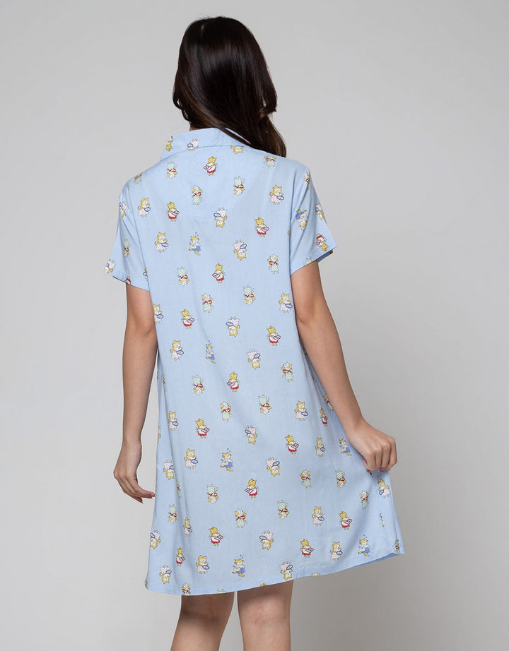 Nevada Cooking Cat Midi Dress Wanita