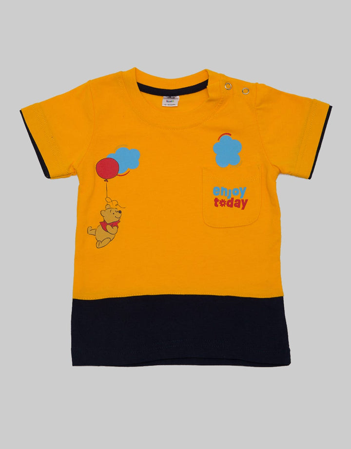 Disney Short Sleeve T-Shirt Pooh Enjoy Today