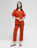 St. Yves Short Sleeve Pajama Pants Solid Lina