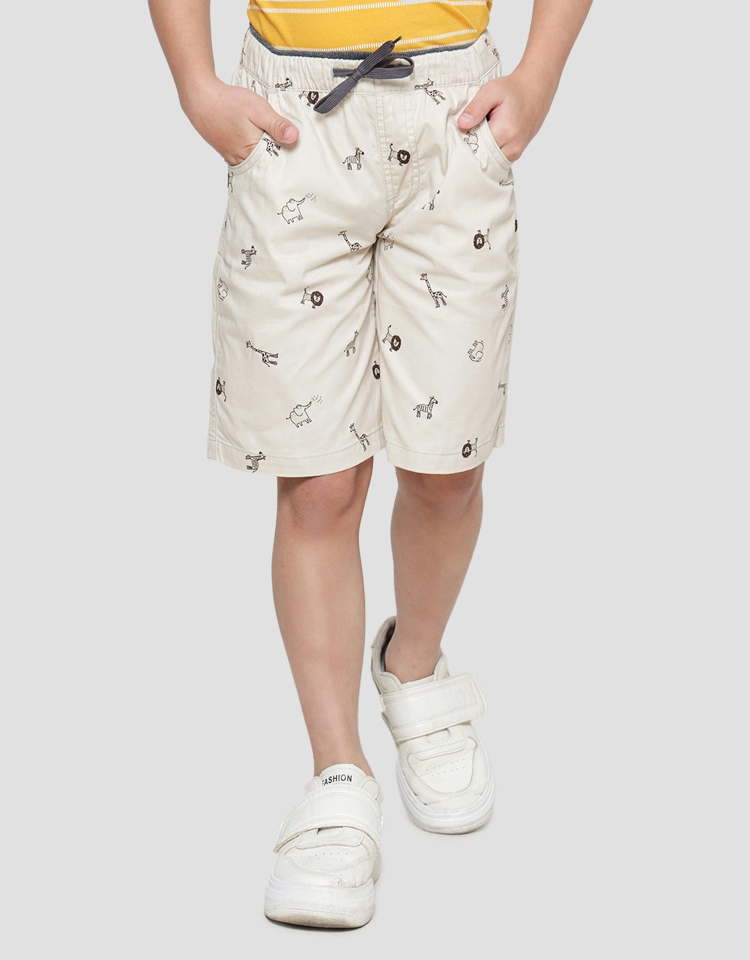 Little M Print Safari Boys Shorts