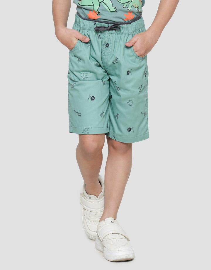 Little M Print Safari Boys Shorts