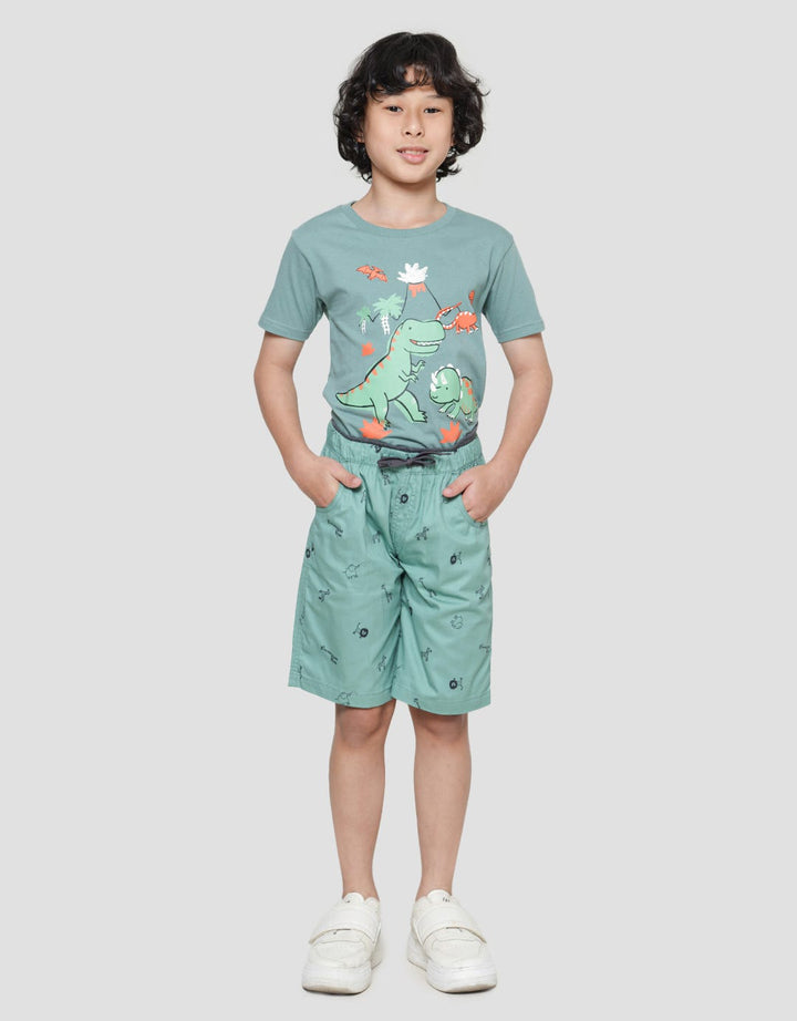 Little M Print Safari Boys Shorts