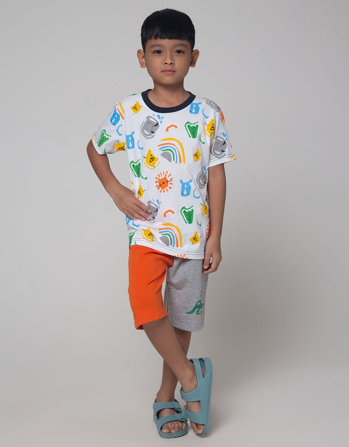 Little M Animal Print Boys Clothing Set