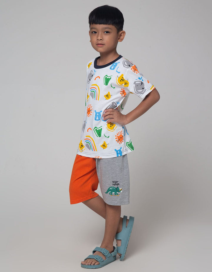 Little M Animal Print Boys Clothing Set