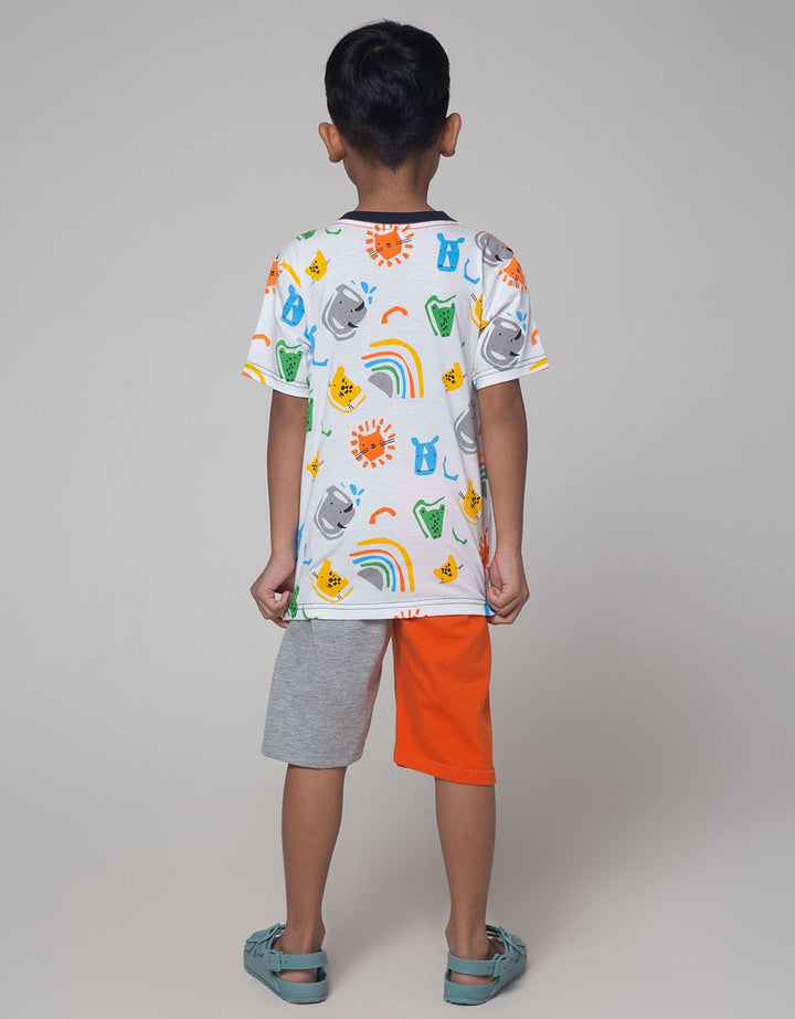 Little M Animal Print Boys Clothing Set