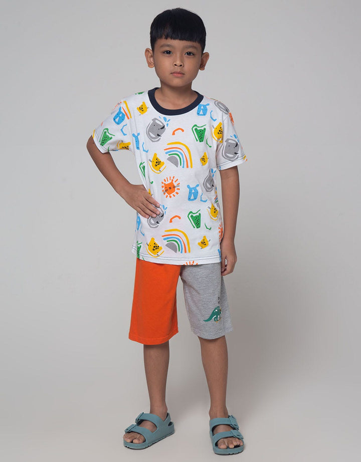 Little M Animal Print Boys Clothing Set