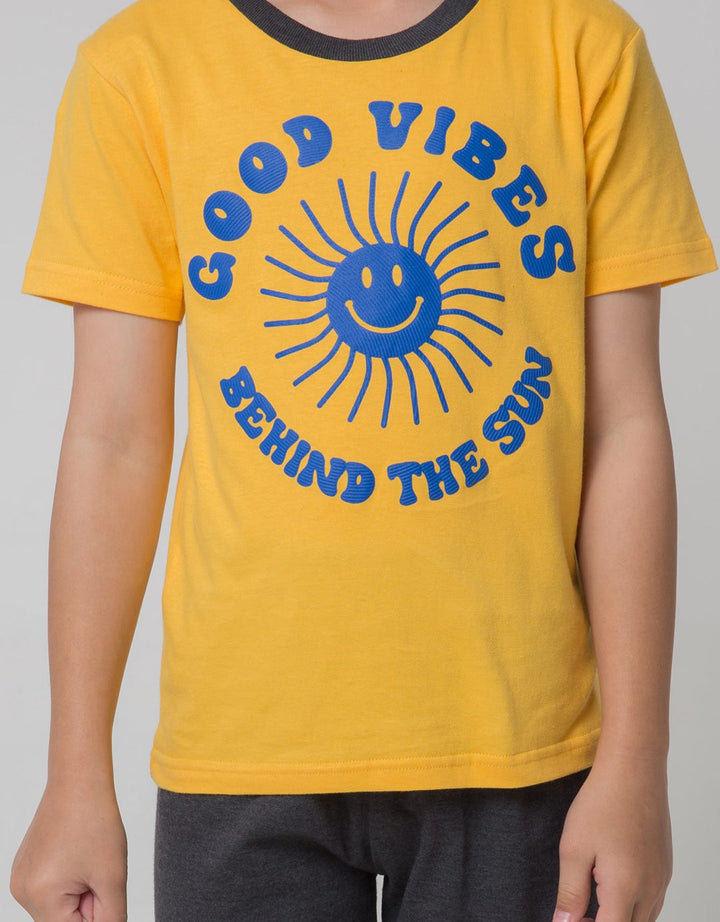 Little M Top-Bottom Set T-Shirt Good Vibes