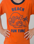 Little M Top-Bottom Set T-Shirt Beach Fun Time