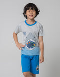 Little M Shark Print Boys Clothing Set