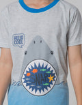 Little M Shark Print Boys Clothing Set