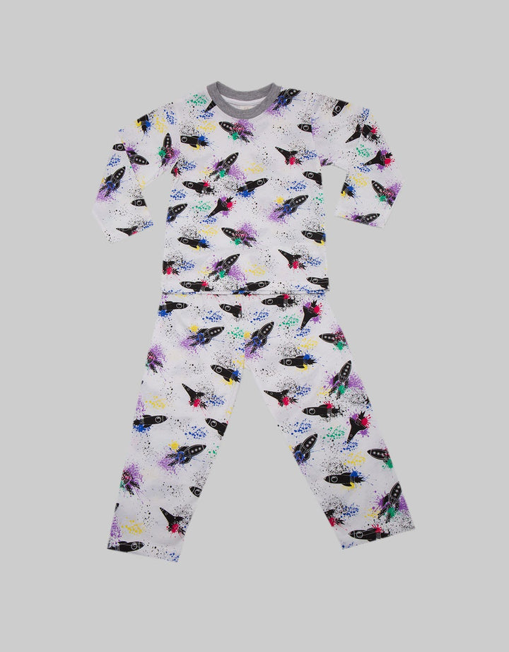 Kidz Too Sleepwear Boys Set Roket Splash