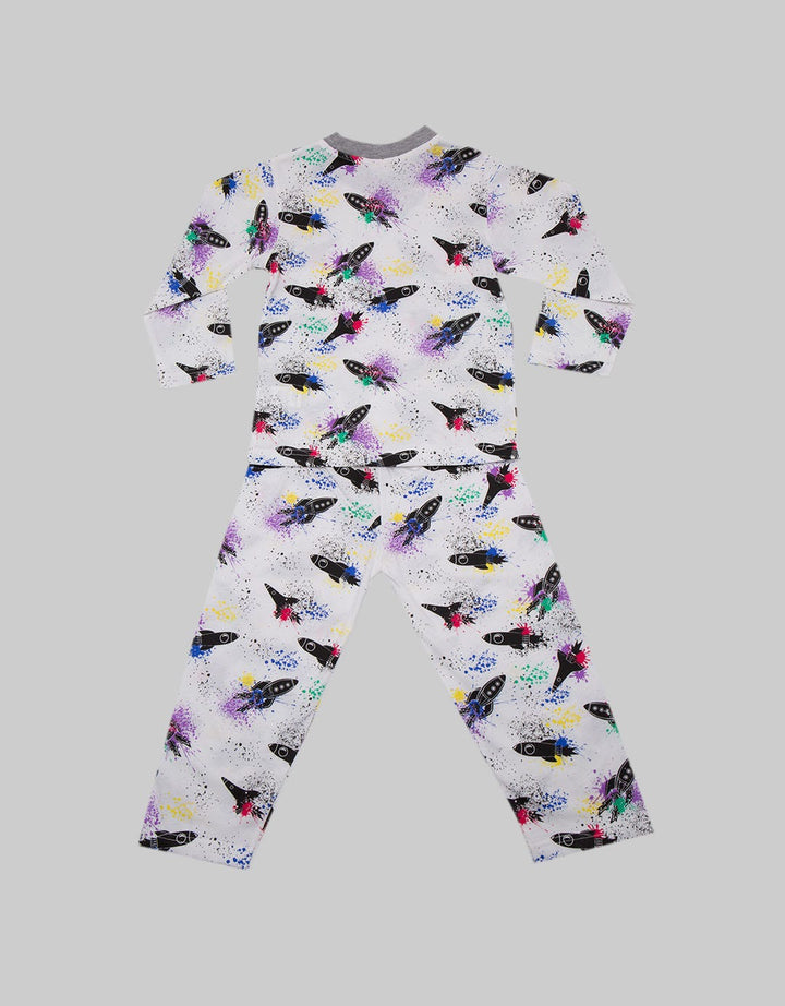 Kidz Too Sleepwear Boys Set Roket Splash
