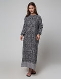 St. Yves Long Sleeve Maxi Dress Dots Grafika
